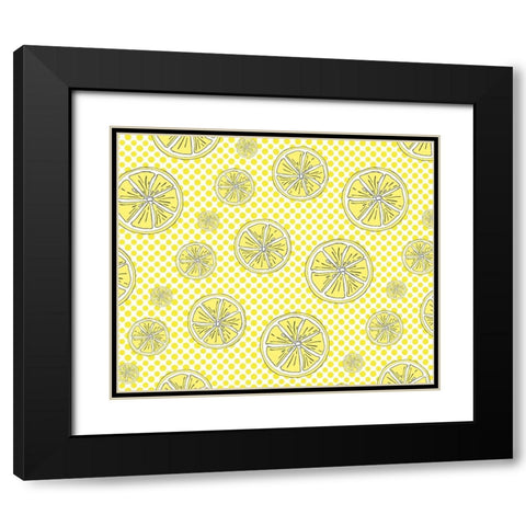 Just Lemons 3 Black Modern Wood Framed Art Print with Double Matting by LightBoxJournal