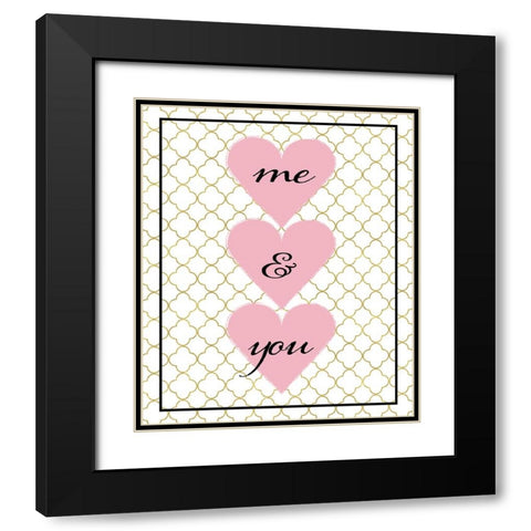 Love you 02 Black Modern Wood Framed Art Print with Double Matting by LightBoxJournal