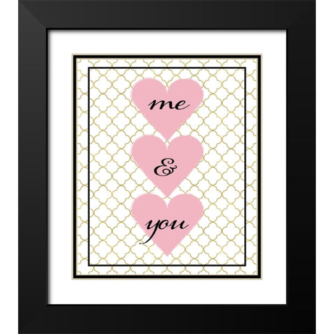 Love you 02 Black Modern Wood Framed Art Print with Double Matting by LightBoxJournal