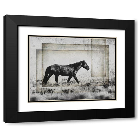 Wild Horses of the Great Basin 05 Black Modern Wood Framed Art Print with Double Matting by LightBoxJournal