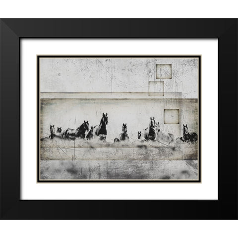 Wild Horses of the Great Basin 08 Black Modern Wood Framed Art Print with Double Matting by LightBoxJournal