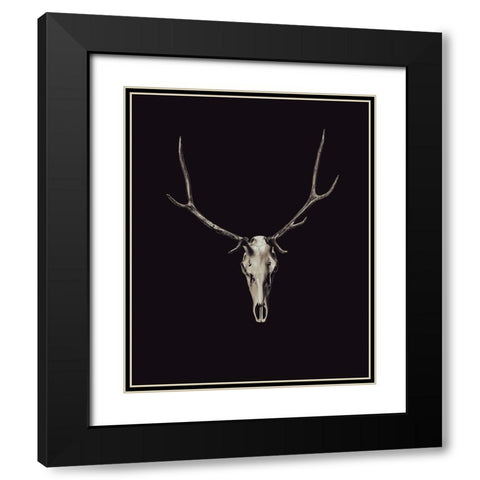 The Rustic Antler 03 Black Modern Wood Framed Art Print with Double Matting by LightBoxJournal