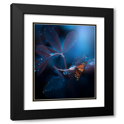 Other Worlds Black Modern Wood Framed Art Print with Double Matting by Love Grams