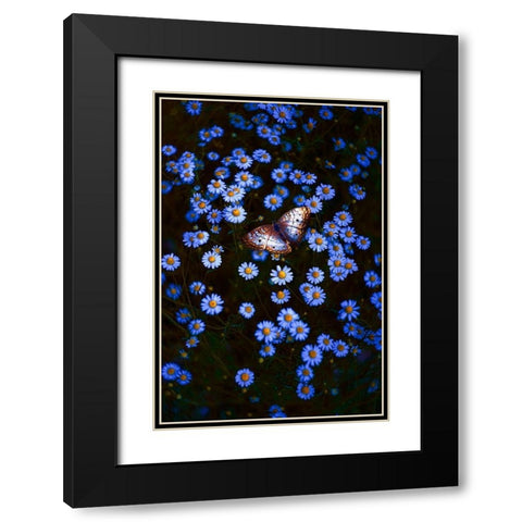 Depth Effect Black Modern Wood Framed Art Print with Double Matting by Love Grams