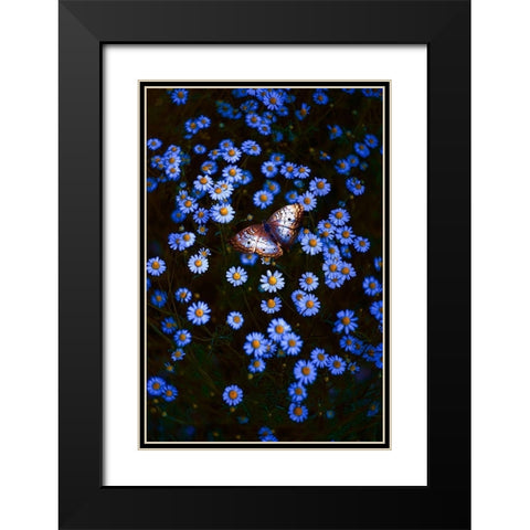 Depth Effect Black Modern Wood Framed Art Print with Double Matting by Love Grams