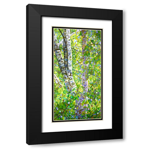 Hide And Seek Black Modern Wood Framed Art Print with Double Matting by Budan, Mandy