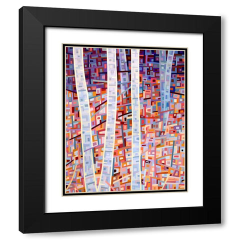 Incandescence Black Modern Wood Framed Art Print with Double Matting by Budan, Mandy
