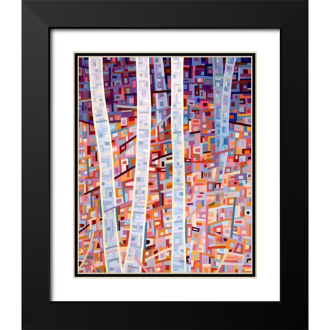 Incandescence Black Modern Wood Framed Art Print with Double Matting by Budan, Mandy