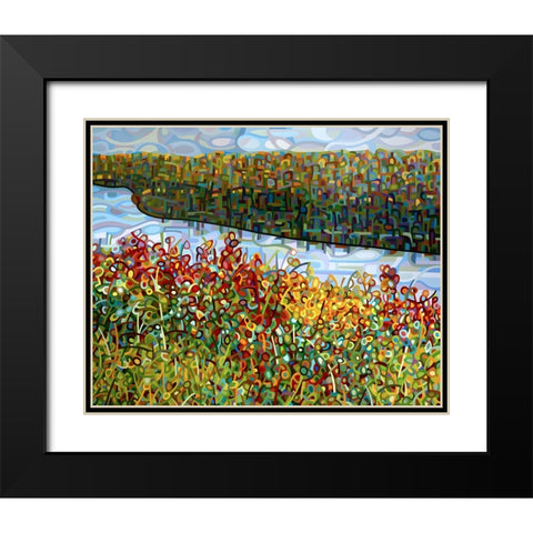 The River Black Modern Wood Framed Art Print with Double Matting by Budan, Mandy