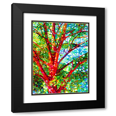 Summer Medley Black Modern Wood Framed Art Print with Double Matting by Budan, Mandy