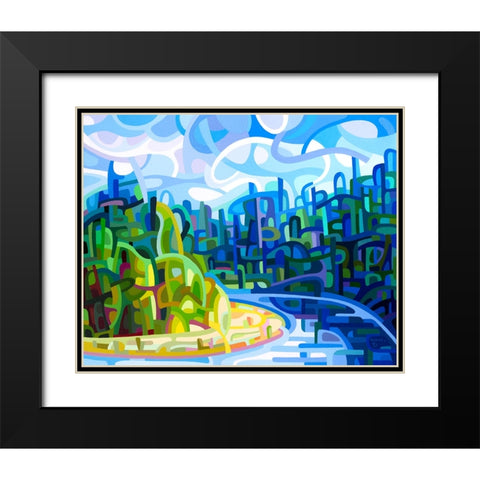 July Progression Black Modern Wood Framed Art Print with Double Matting by Budan, Mandy