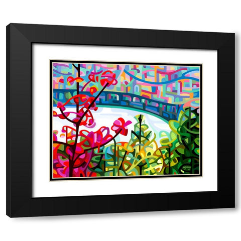 Salmon Ridge Black Modern Wood Framed Art Print with Double Matting by Budan, Mandy