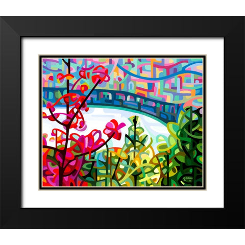 Salmon Ridge Black Modern Wood Framed Art Print with Double Matting by Budan, Mandy