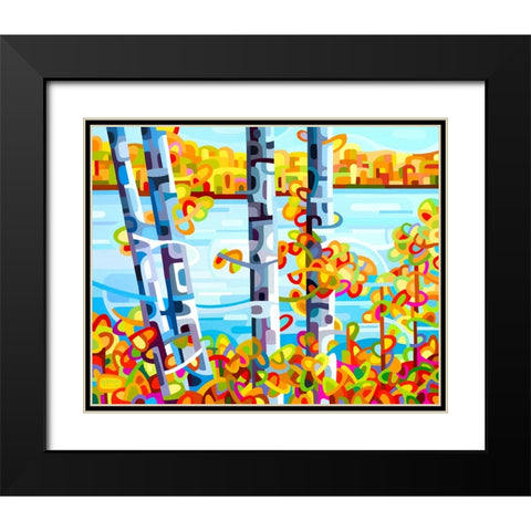 Lakeside Black Modern Wood Framed Art Print with Double Matting by Budan, Mandy