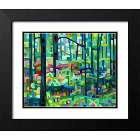 Celadon Morning Black Modern Wood Framed Art Print with Double Matting by Budan, Mandy