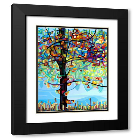 Along The River Black Modern Wood Framed Art Print with Double Matting by Budan, Mandy
