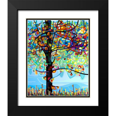 Along The River Black Modern Wood Framed Art Print with Double Matting by Budan, Mandy