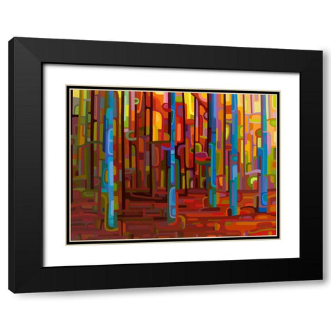 Promenade Black Modern Wood Framed Art Print with Double Matting by Budan, Mandy