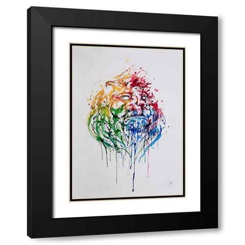 A Portrait Of Hong Kong Black Modern Wood Framed Art Print with Double Matting by Allante, Marc