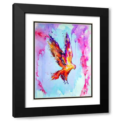 Hyperion Black Modern Wood Framed Art Print with Double Matting by Allante, Marc