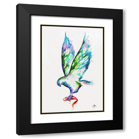 Midas Black Modern Wood Framed Art Print with Double Matting by Allante, Marc