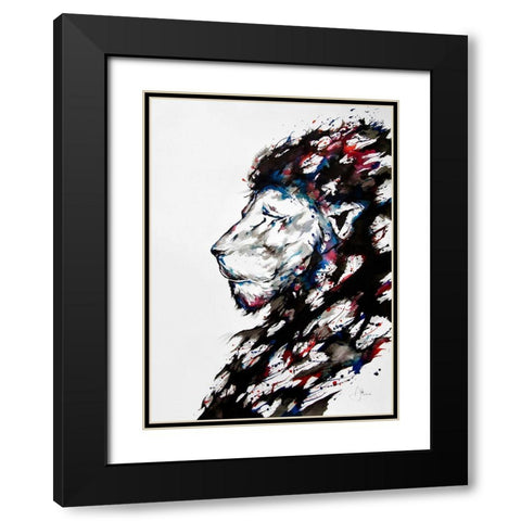 Repose Black Modern Wood Framed Art Print with Double Matting by Allante, Marc