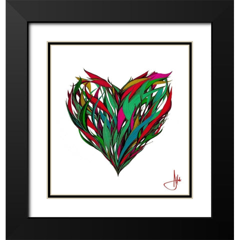 Seasons Black Modern Wood Framed Art Print with Double Matting by Allante, Marc