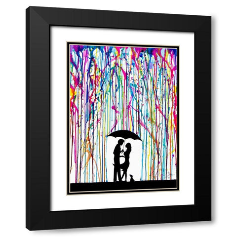 Two Step Black Modern Wood Framed Art Print with Double Matting by Allante, Marc