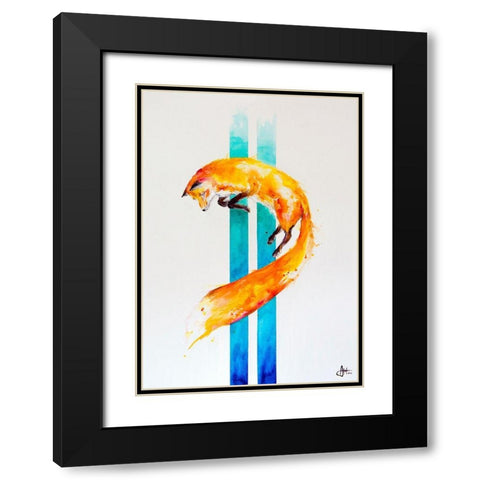 As Above-So Below Black Modern Wood Framed Art Print with Double Matting by Allante, Marc