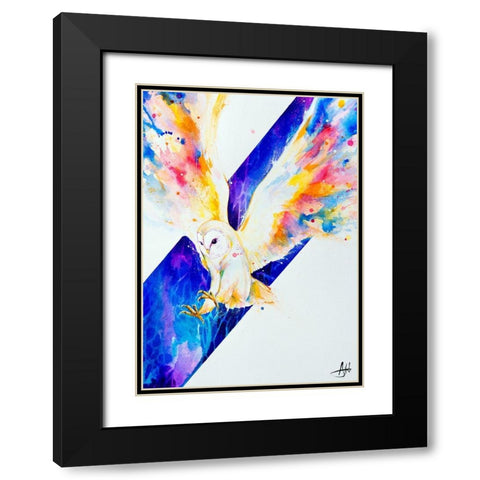 Hector Black Modern Wood Framed Art Print with Double Matting by Allante, Marc