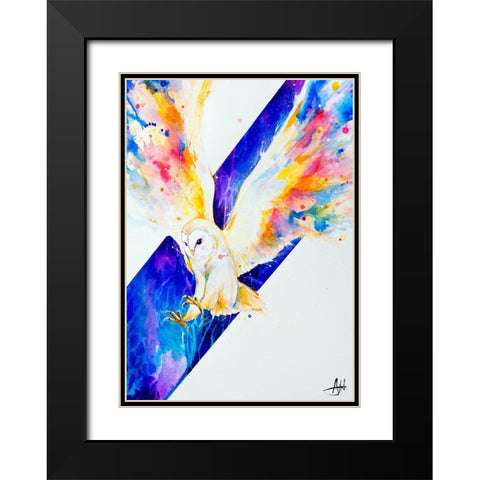 Hector Black Modern Wood Framed Art Print with Double Matting by Allante, Marc