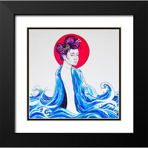 Yume Black Modern Wood Framed Art Print with Double Matting by Allante, Marc