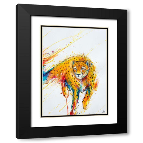 Atalanta Black Modern Wood Framed Art Print with Double Matting by Allante, Marc