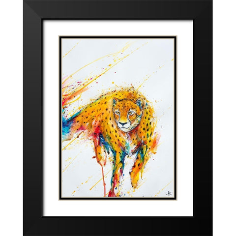 Atalanta Black Modern Wood Framed Art Print with Double Matting by Allante, Marc