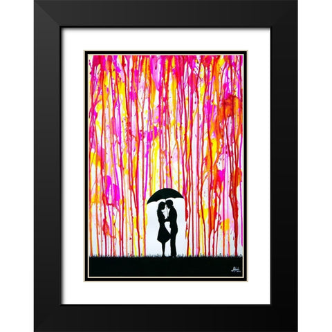 Primrose Black Modern Wood Framed Art Print with Double Matting by Allante, Marc