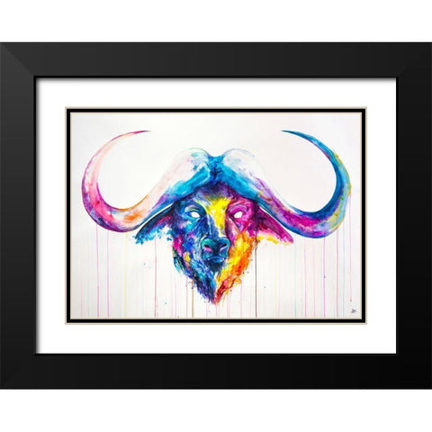 Bastion Black Modern Wood Framed Art Print with Double Matting by Allante, Marc