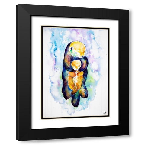Dream On Black Modern Wood Framed Art Print with Double Matting by Allante, Marc