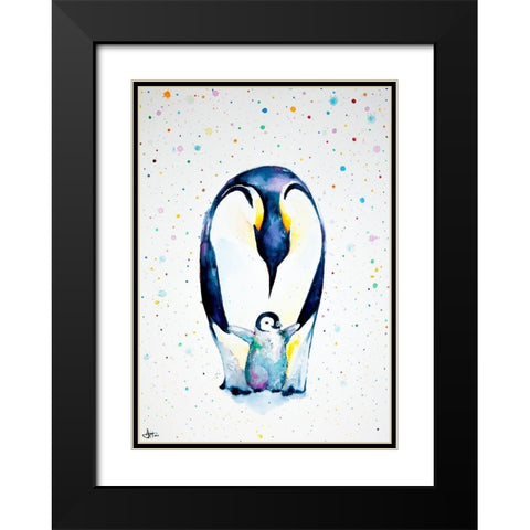 Little Steps Black Modern Wood Framed Art Print with Double Matting by Allante, Marc
