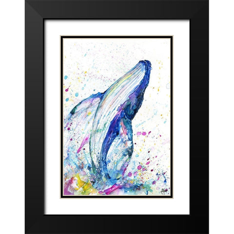 Breach Black Modern Wood Framed Art Print with Double Matting by Allante, Marc