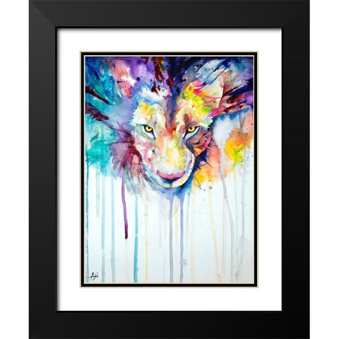 Cepheus Black Modern Wood Framed Art Print with Double Matting by Allante, Marc