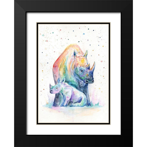 Shelter Black Modern Wood Framed Art Print with Double Matting by Allante, Marc