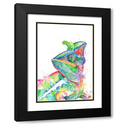 ClutchaChameleons Black Modern Wood Framed Art Print with Double Matting by Allante, Marc