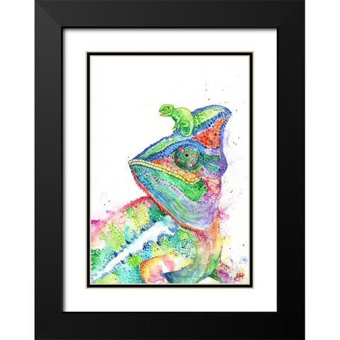ClutchaChameleons Black Modern Wood Framed Art Print with Double Matting by Allante, Marc