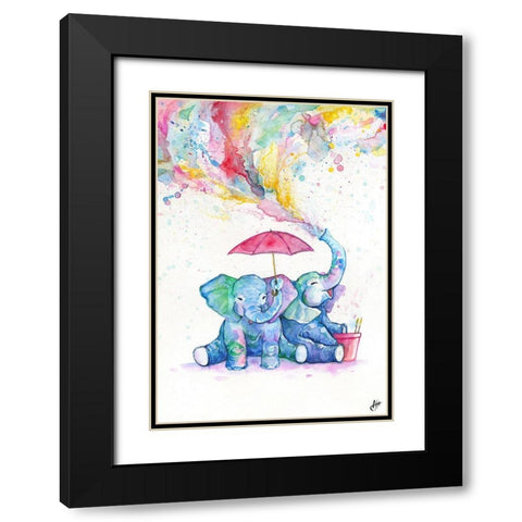 Double Trouble Black Modern Wood Framed Art Print with Double Matting by Allante, Marc