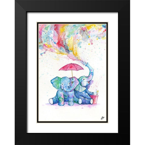 Double Trouble Black Modern Wood Framed Art Print with Double Matting by Allante, Marc