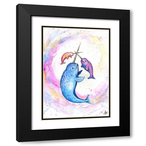 Three Muskateers Black Modern Wood Framed Art Print with Double Matting by Allante, Marc