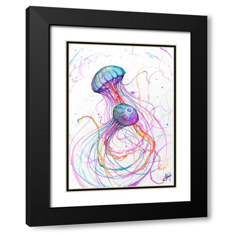 You So Jelly Black Modern Wood Framed Art Print with Double Matting by Allante, Marc