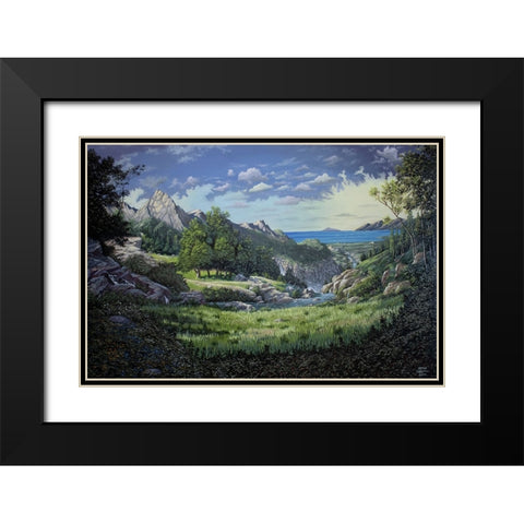 Epic Landscape Black Modern Wood Framed Art Print with Double Matting by Harvill, Marc