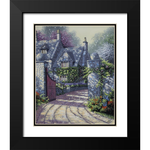 Ivy Manor Black Modern Wood Framed Art Print with Double Matting by Harvill, Marc