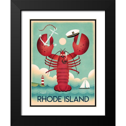 Rhode Island Black Modern Wood Framed Art Print with Double Matting by Wickstrom, Martin